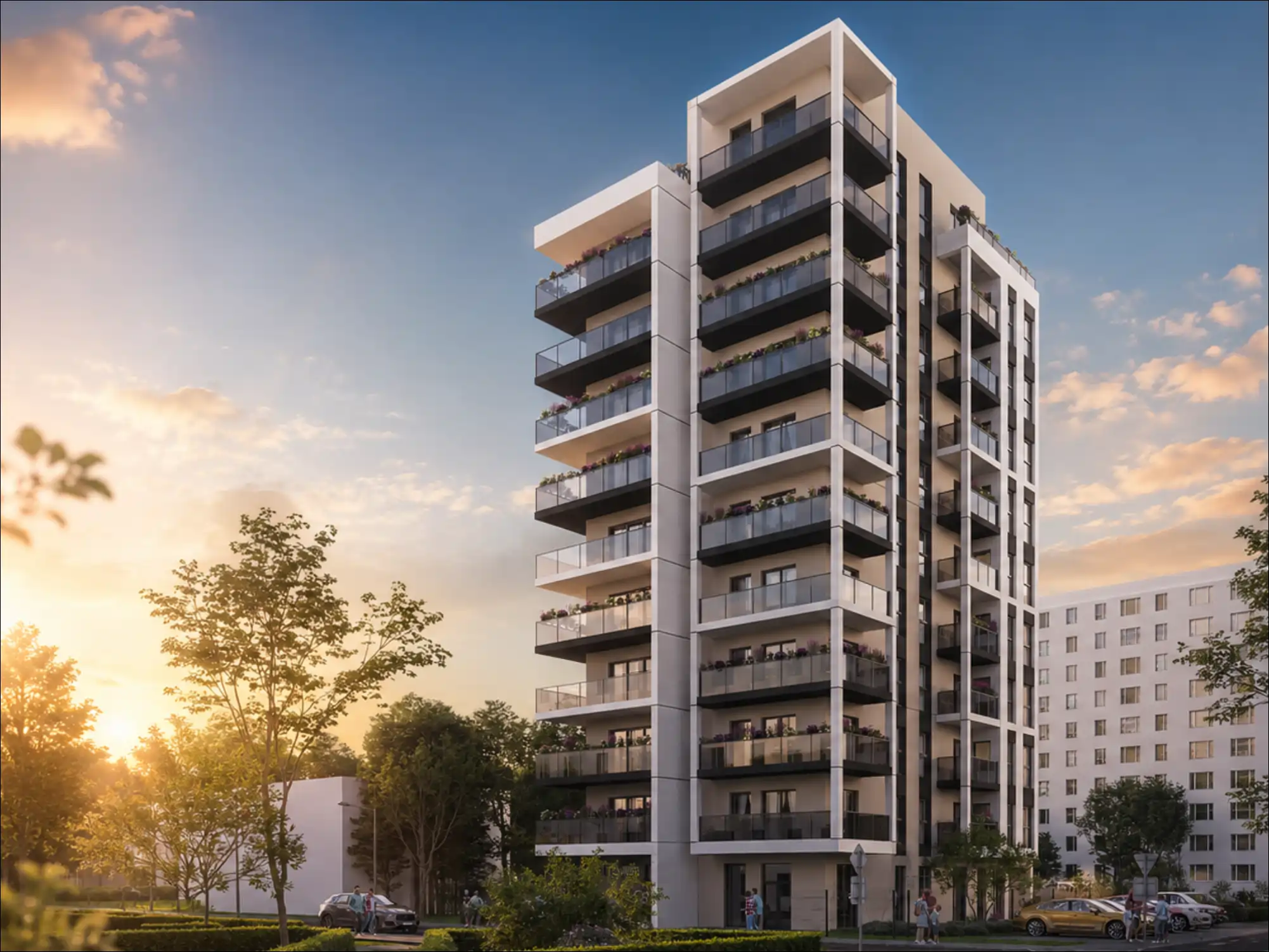Hi Tower przy ulicy Ozorkowskiej 28 w Łodzi